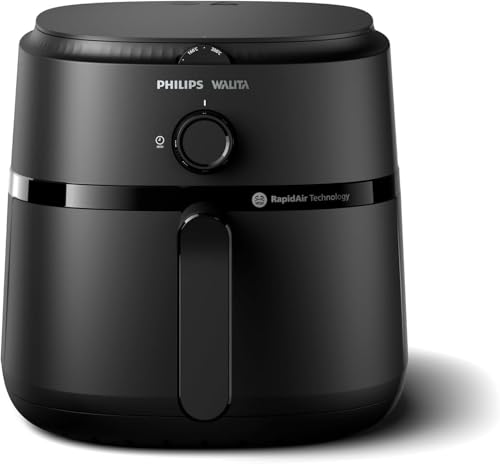 Fritadeira Airfryer Série 1000 XL, Philips Walita, 6,2 litros, Tecnologia RapidAir, Preta, 2 anos d
